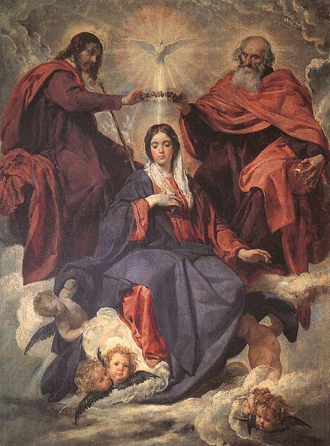 Diego Velazquez The Coronation of the Virgin oil painting image